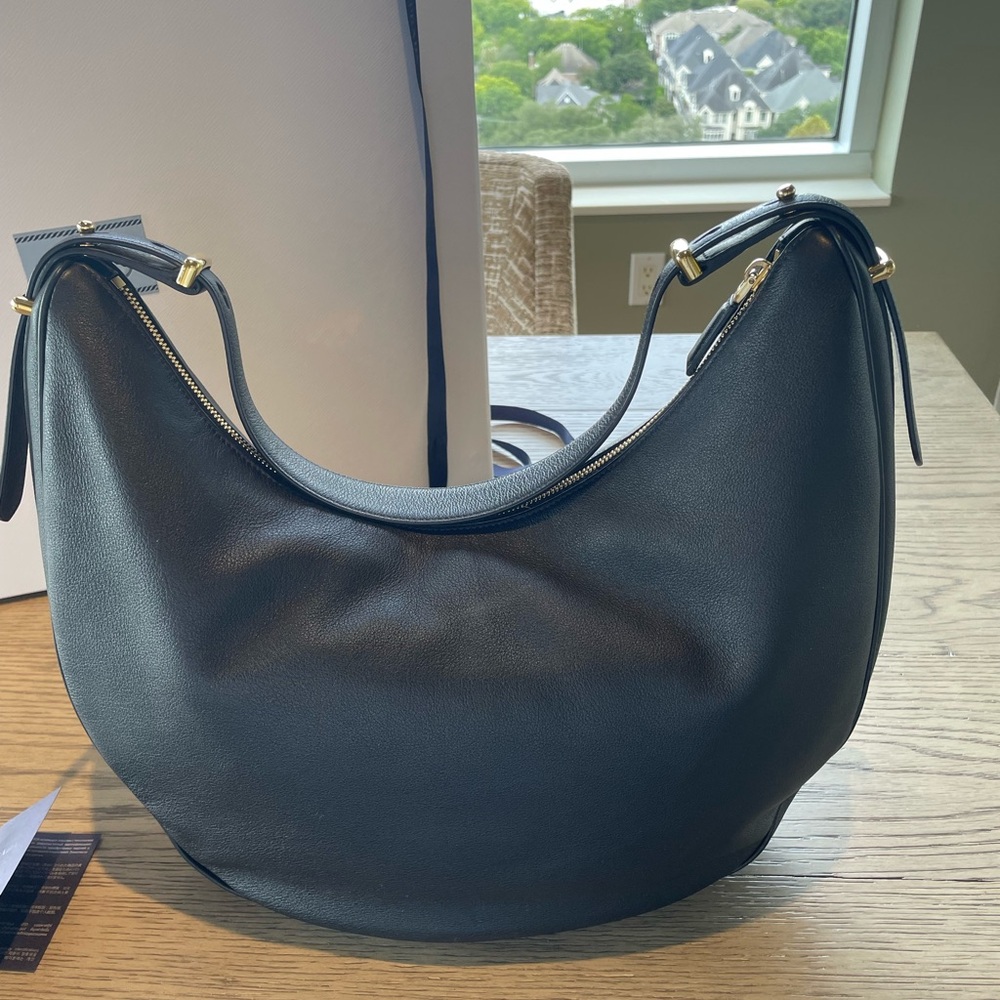 Prada Black Hobo Leather Bag - Picture 2 of 11